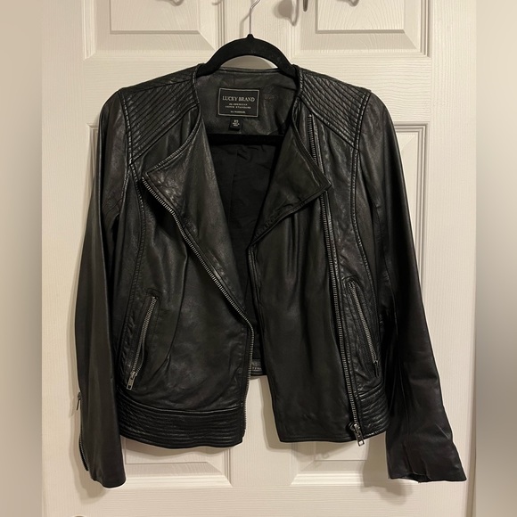 Lucky Brand leather jacket - Picture 1 of 7